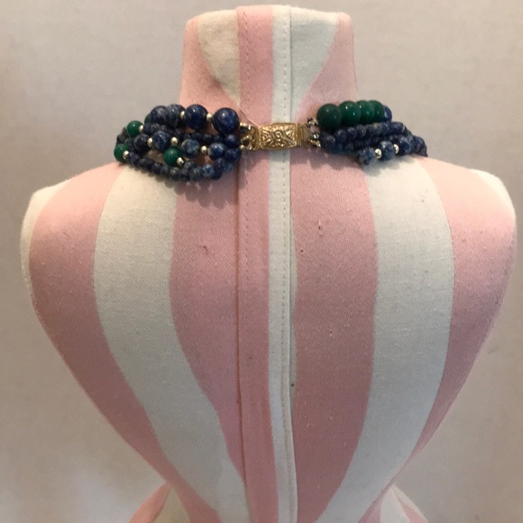 Multicolor glass beads necklace - Picture 2 of 6